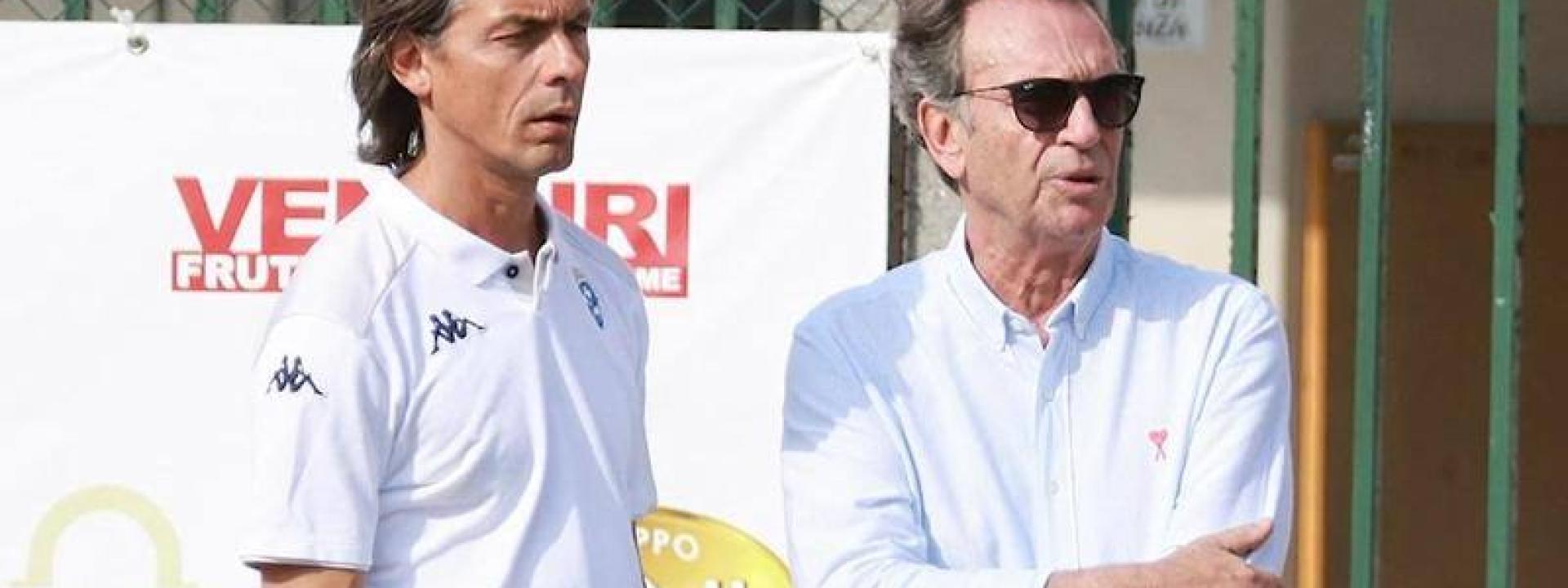 Il Brescia terzo in classifica esonera Inzaghi, Cellino: 