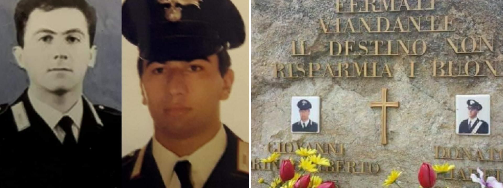 Marche - 34 anni fa a Camerino il sacrificio dei due carabinieri uccisi a coltellate da un ladro