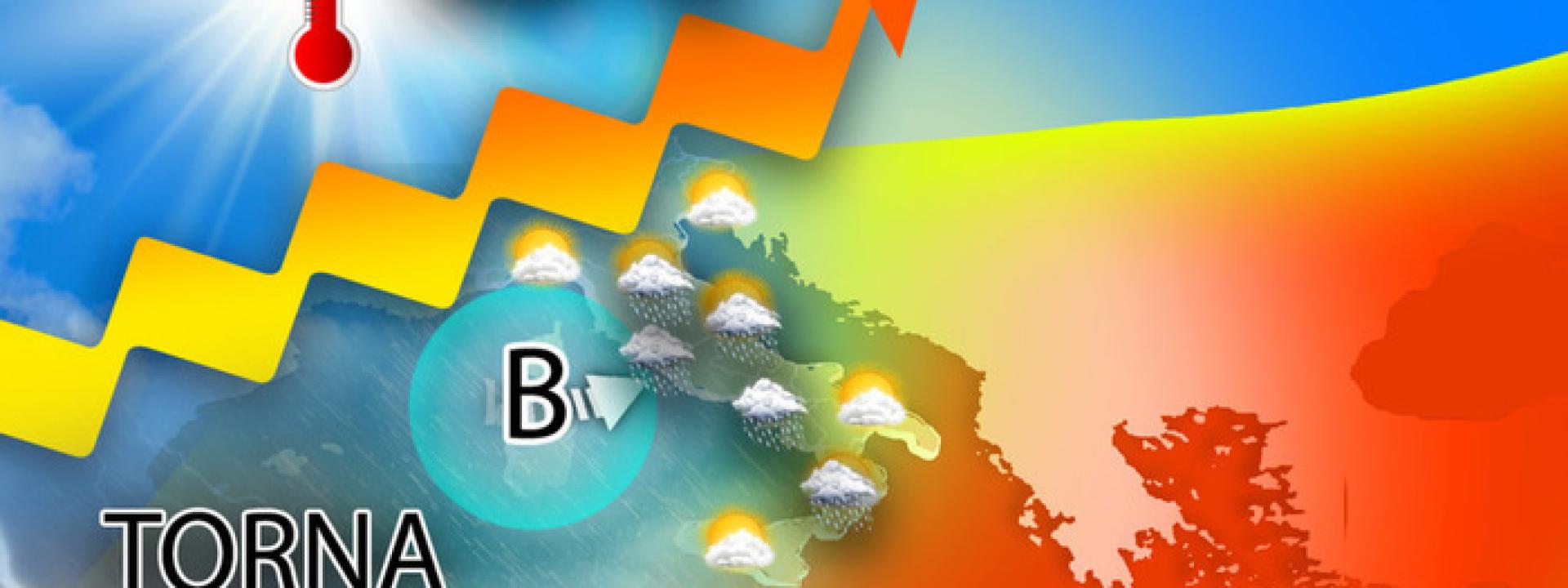 Meteo, salgono le temperature ma tornano le piogge