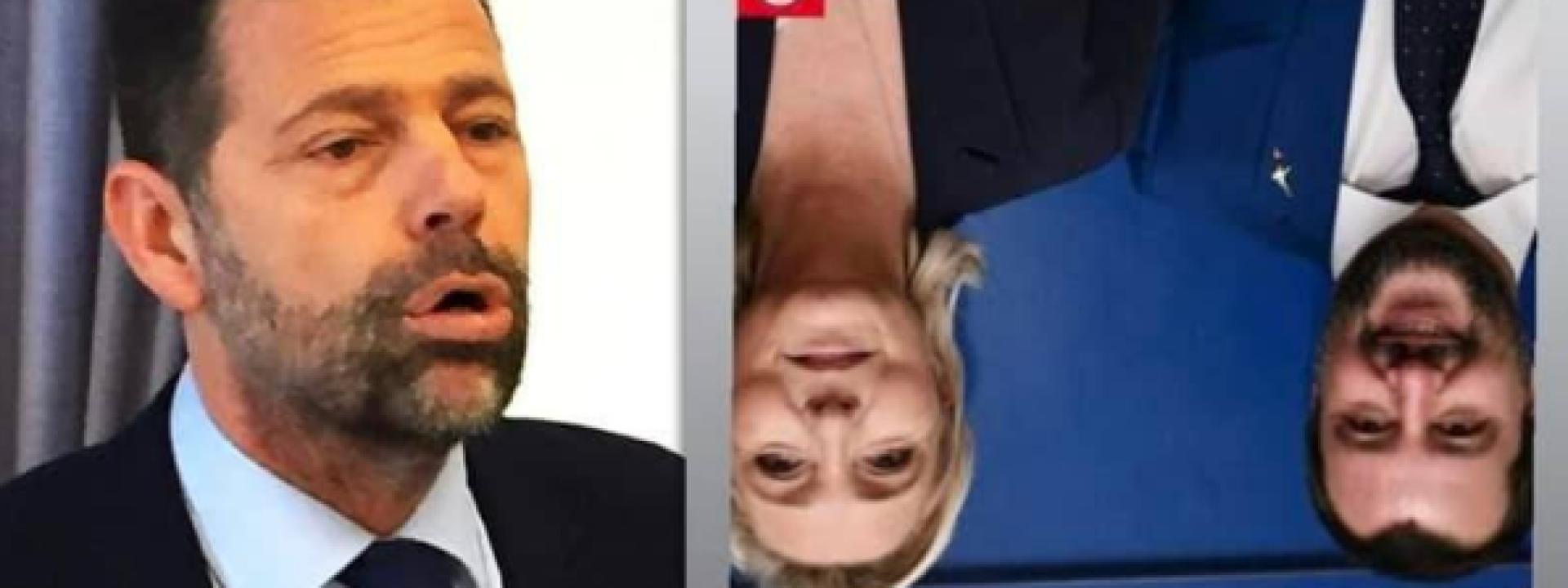 Marche - Mangialardi pubblica Salvini e Le Pen a testa in giù, la Lega: 