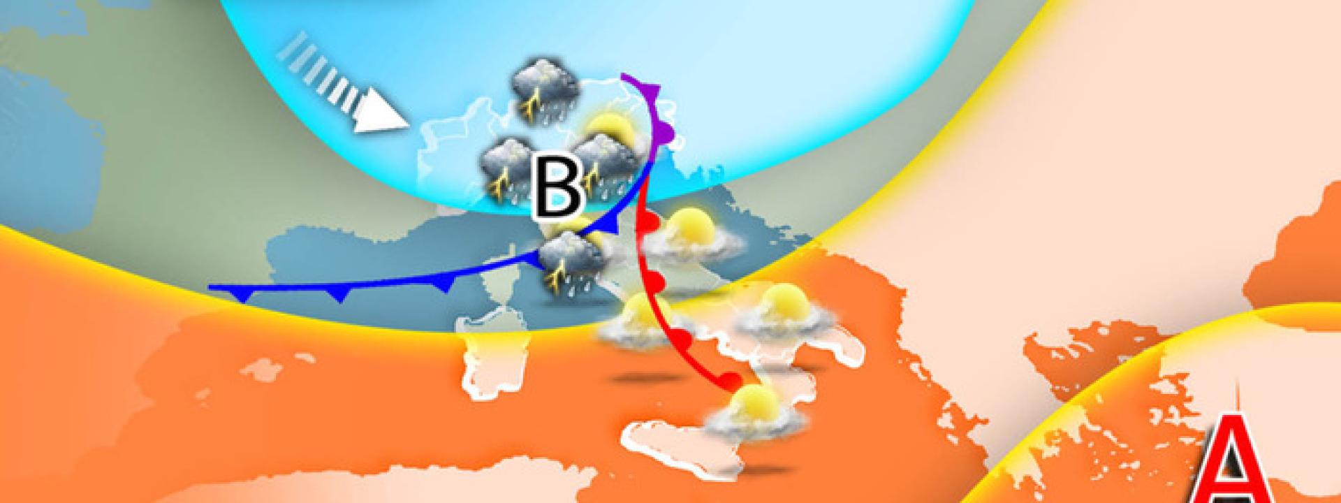 Meteo, alta pressione agli sgoccioli e Primo Maggio a rischio pioggia