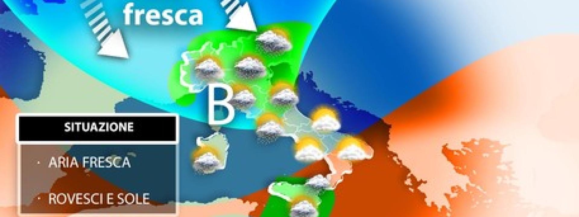 Meteo, in arrivo aria fresca dalla Scozia: Primo Maggio fra sole e rovesci