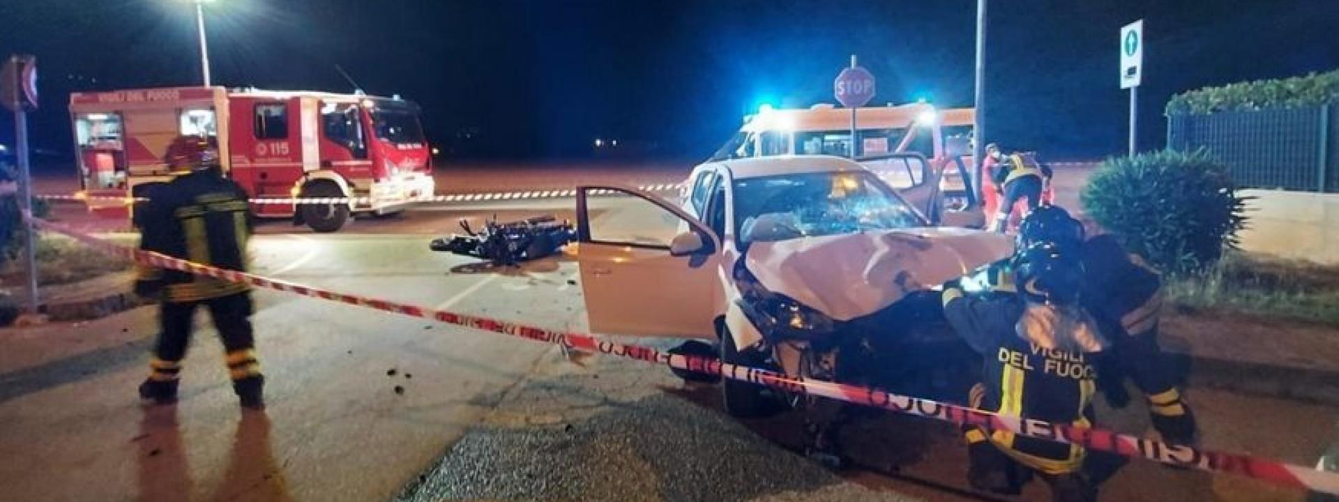 Marche - Auto contro moto: due feriti in ospedale