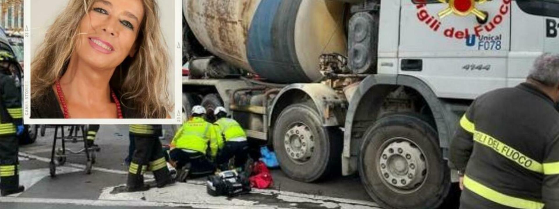 Marche - Travolta da una betoniera mentre va in bici: gravissima Silvia Salvarani