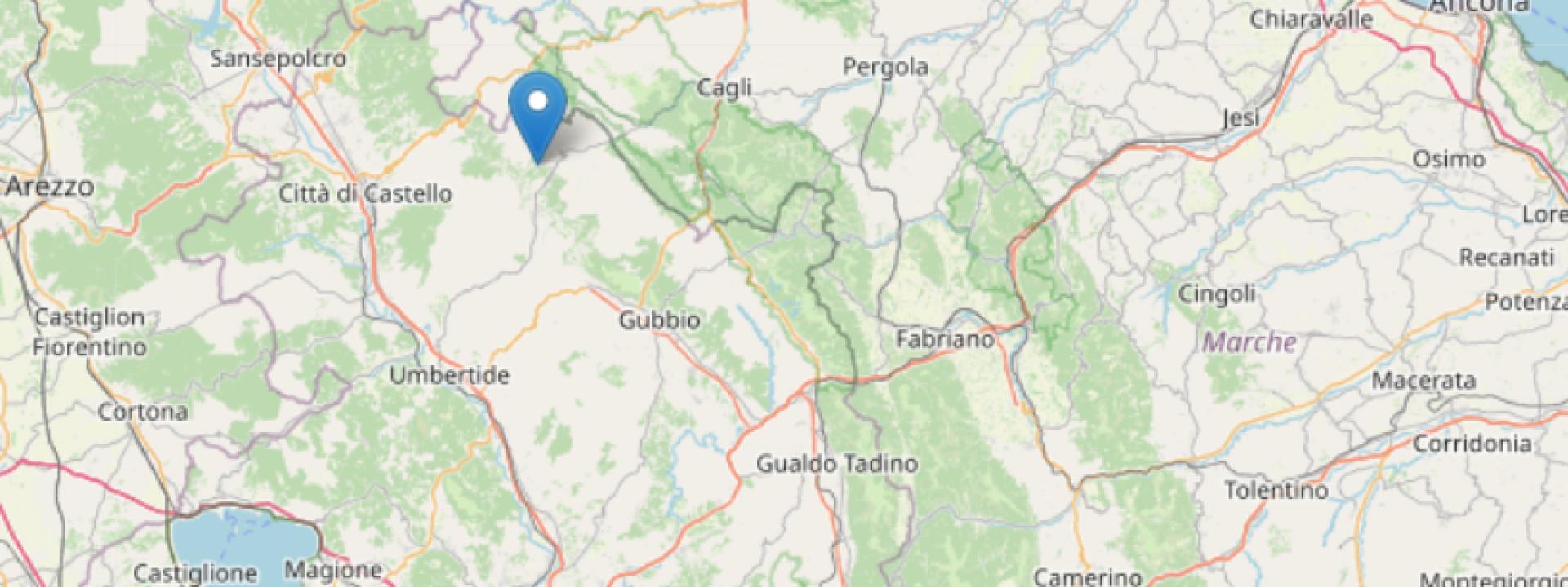 Sisma, scossa 3.7 in Umbria: avvertita anche nelle Marche