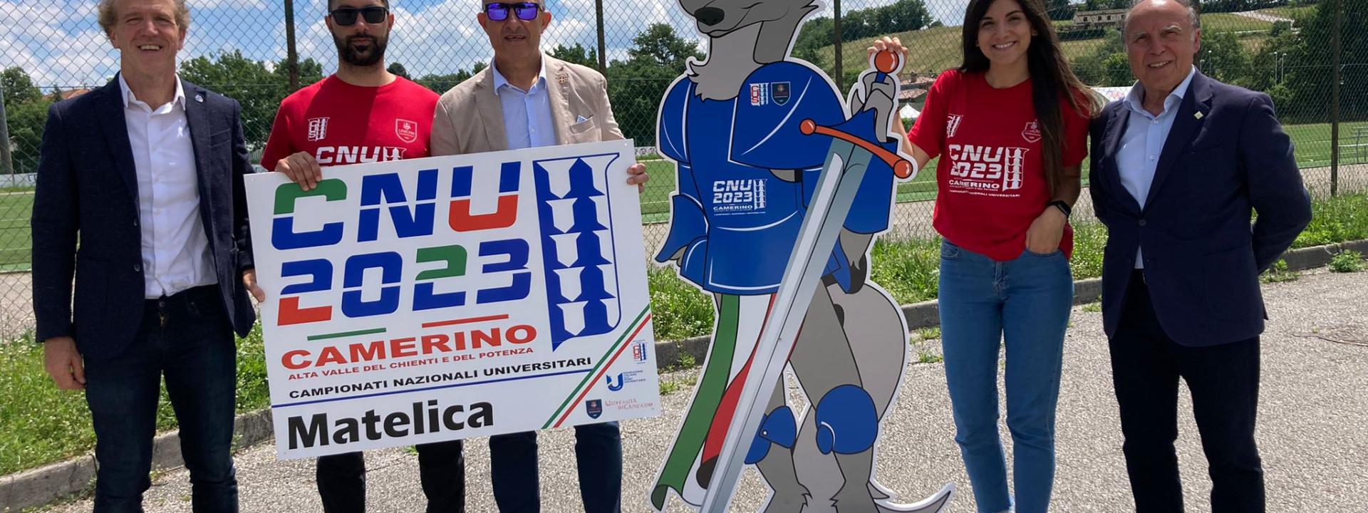 Marche - Campionati universitari, la mascotte Arnold arriva a Matelica