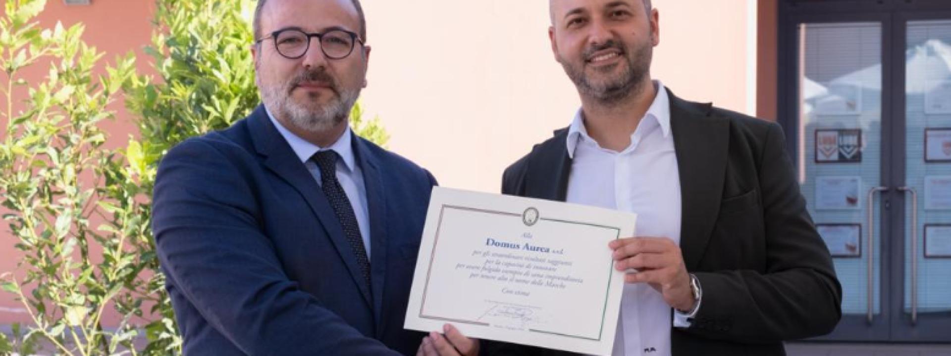 Marche - Il Vice presidente del Consiglio regionale in visita alla Domus Aurea di Civitanova