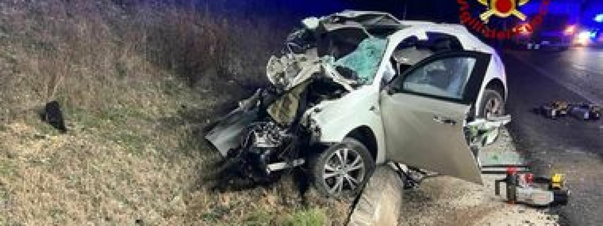 Marche - Tragedia nella notte: 27enne di Pieve Torina muore in un incidente stradale