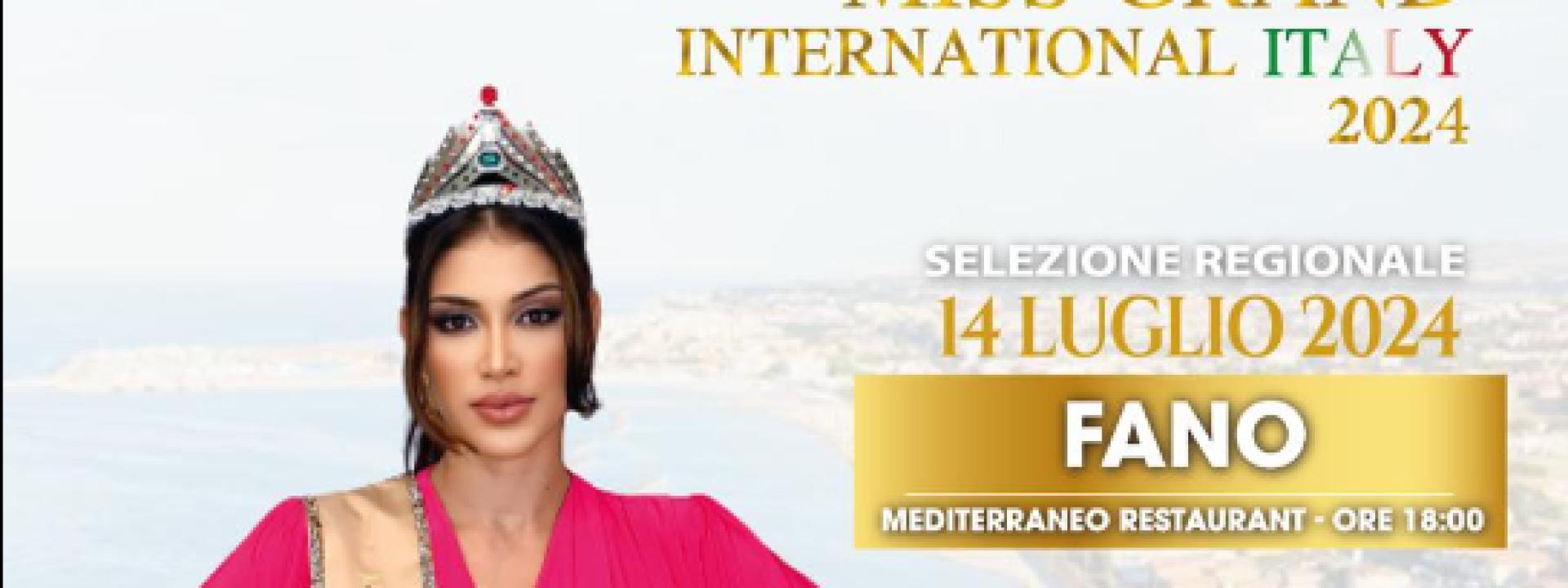 Marche - A Fano la selezione regionale di Miss Grand International Italy