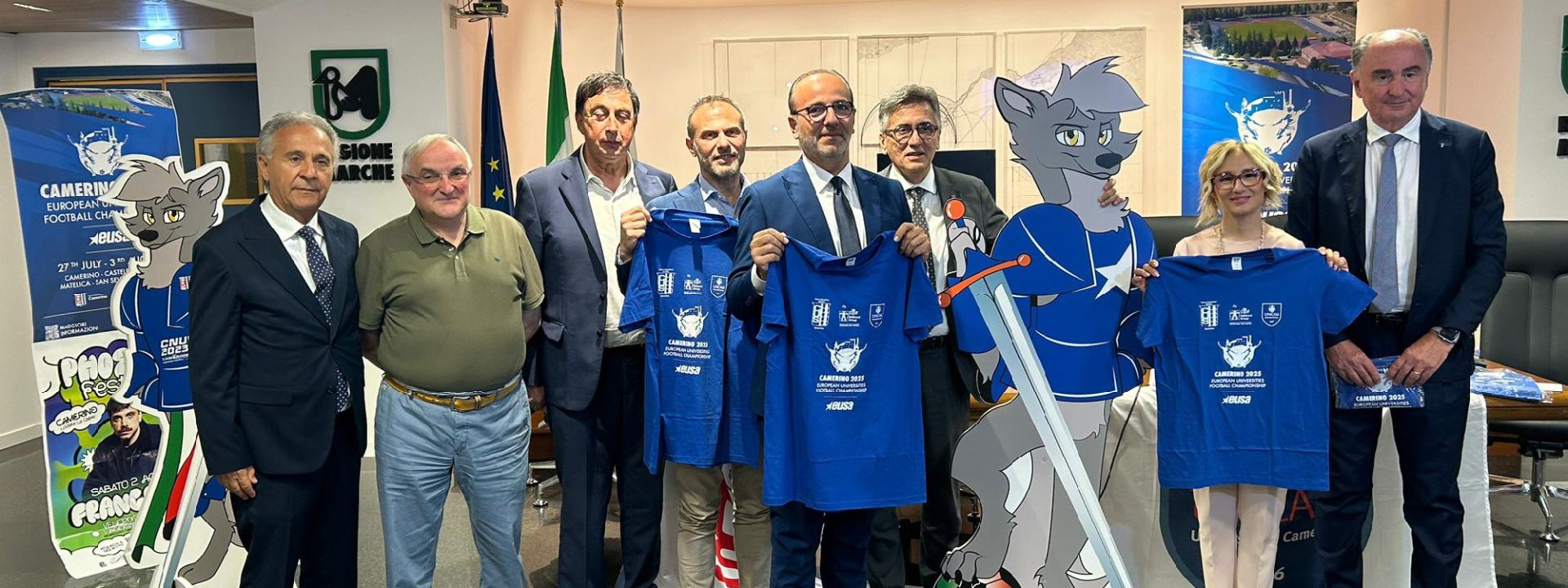 Marche - Al via il 27 luglio a Camerino il  Campionato Europeo Universitario di Calcio 2025