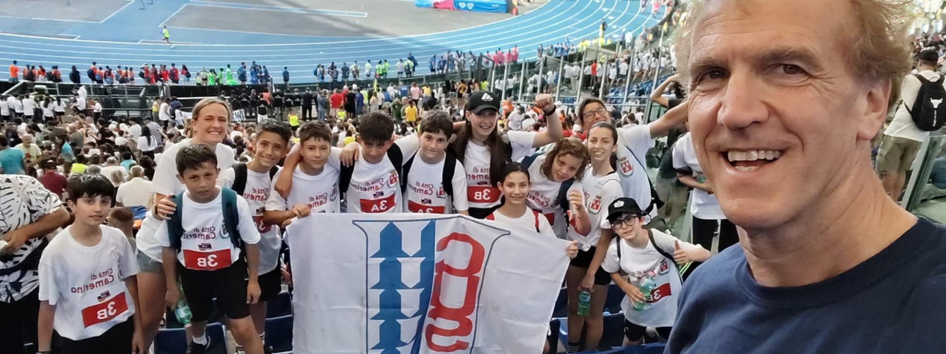 Marche - Giovani atleti del Cus Camerino protagonisti al Golden Gala di Roma con la Città di Camerino