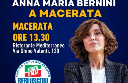 Marche - Il ministro Bernini arriva a Macerata