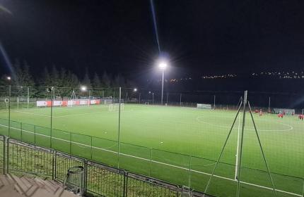 Marche - Camerino, completati i lavori per la nuova illuminazione del campo da calcio comunale