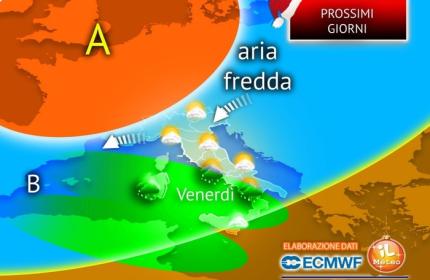 Meteo, tregua dell'anticiclone ma da venerdì ancora un paio di giorni di maltempo