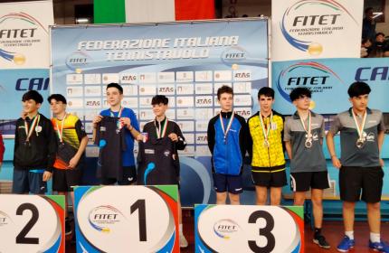 Marche - Il camerte Belardinelli e Faso conquistano il bronzo ai campionati italiani di doppio Under 15 di tennistavolo