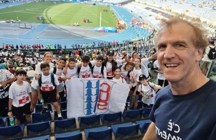 Marche - Giovani atleti del Cus Camerino protagonisti al Golden Gala di Roma con la Città di Camerino