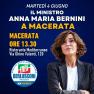 Marche - Il ministro Bernini arriva a Macerata